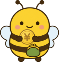 おさめどきの蜂のマスコット